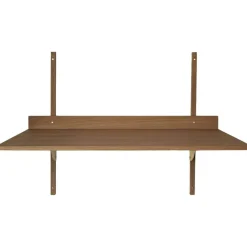 Sector Skrivbord 87x45 cm, Rökt Ek/Mässing