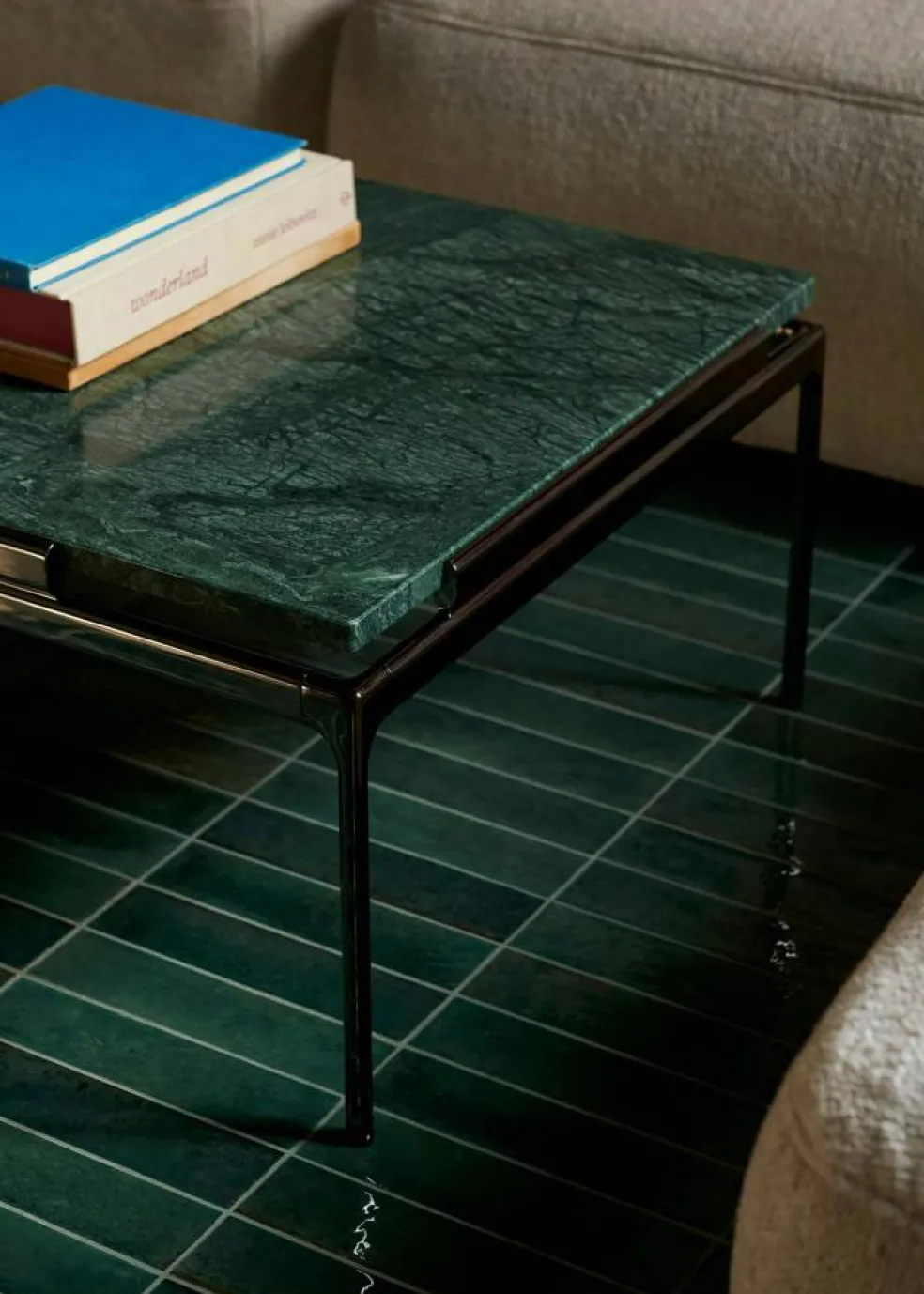 Sett LN12 Soffbord 60x140 cm, Verde Guatemala