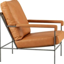 Seventy Five Fåtölj Läder, Challenger Brandy / Beige Canvas