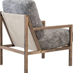 Seventy Five Fåtölj, Rökt Ek / Fårskinn Scandinavian Grey