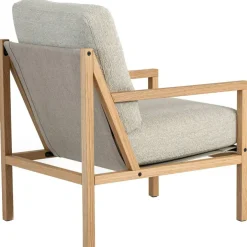 Seventy Five Wood Fåtölj, Ek / Bouclé Sand