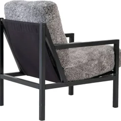Seventy Five Wood Fåtölj, Svart Ek / Fårskinn Scandinavian Grey
