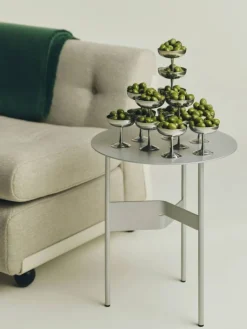 Shim Soffbord Ø45 cm, Silver Grey