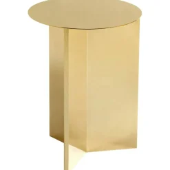 Slit Bord Ø35 cm, Mässingpläterad