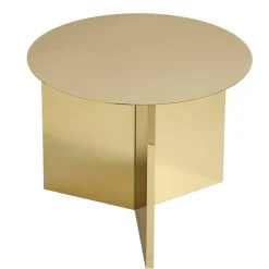 Slit Round Bord, Mässing