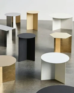 Slit Round Bord, Vit