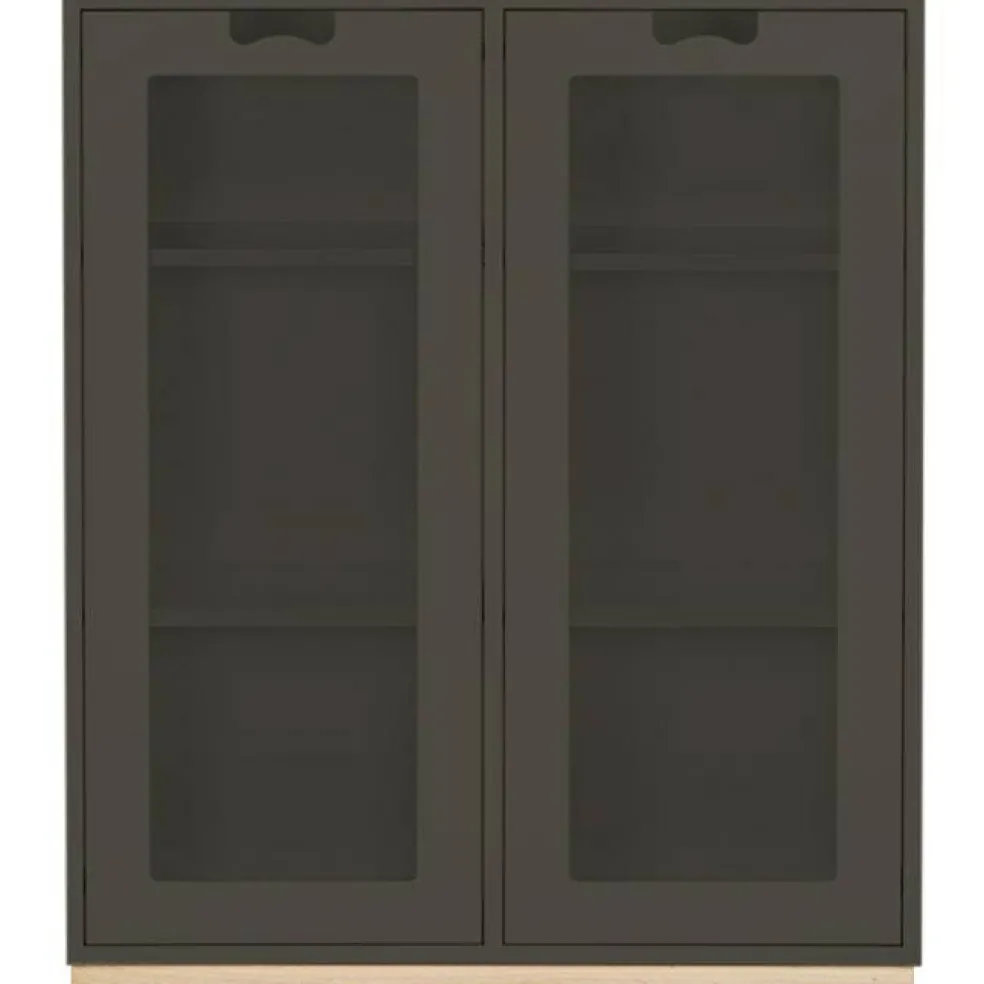 Snö E Vitrinskåp 42 cm, Taupe