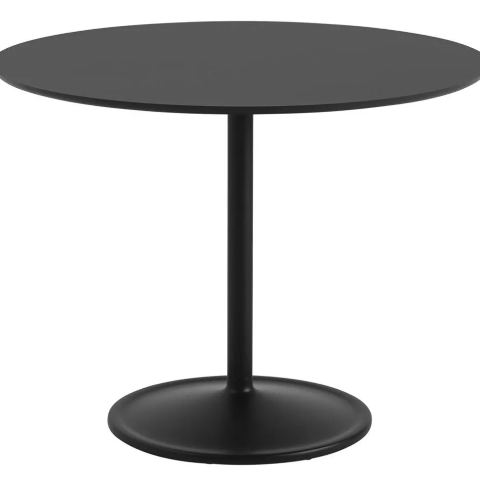 Soft Bord Ø95x73 cm, Nanolaminat Svart