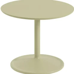 Soft Sidobord Ø48x40 cm, Laminat Beige Green