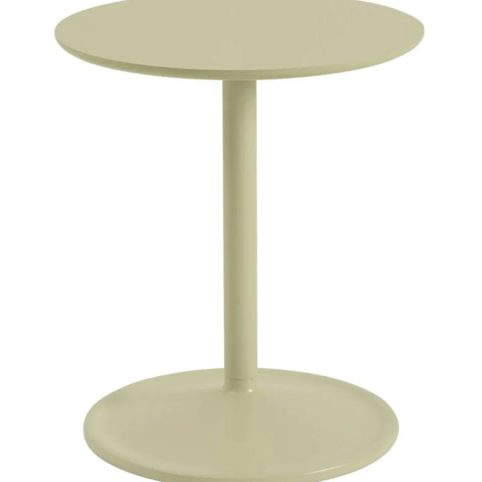 Soft Sidobord Ø41x48 cm, Laminat Beige Green
