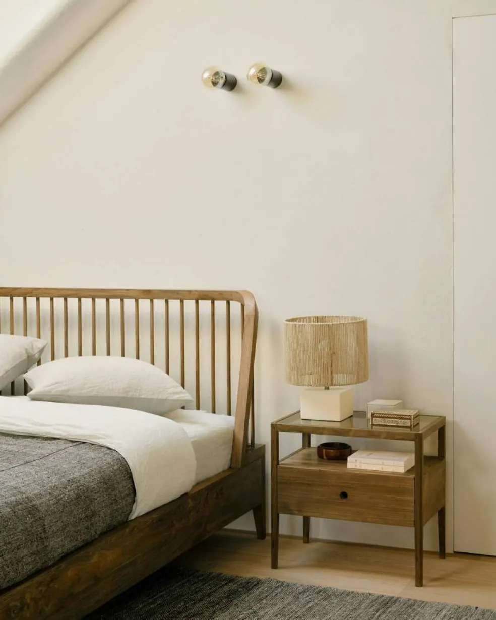 Spindle Sängbord, Teak