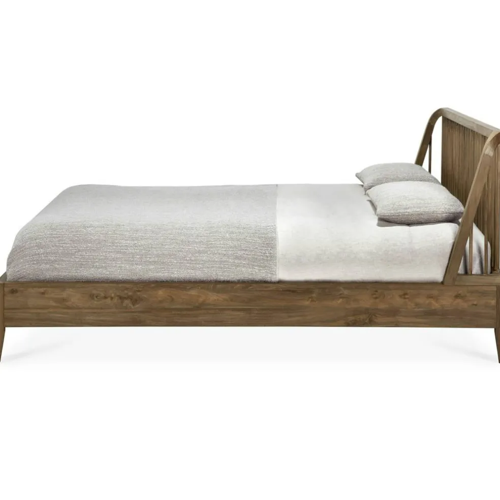 Spindle Sängstomme Teak, 180x200 cm