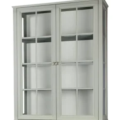 Stockholm 2.0 Vitrin Överskåp 99x34x124, Grå
