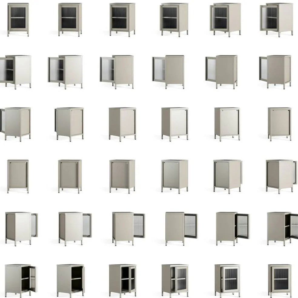 Store Sängbord, Pebble Grey