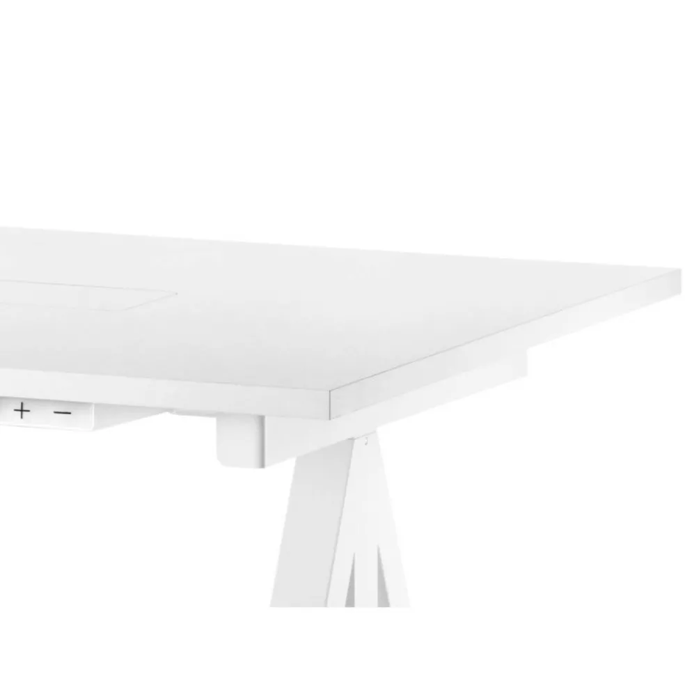 String Works Skrivbordsskiva 140 cm, Vit Laminat