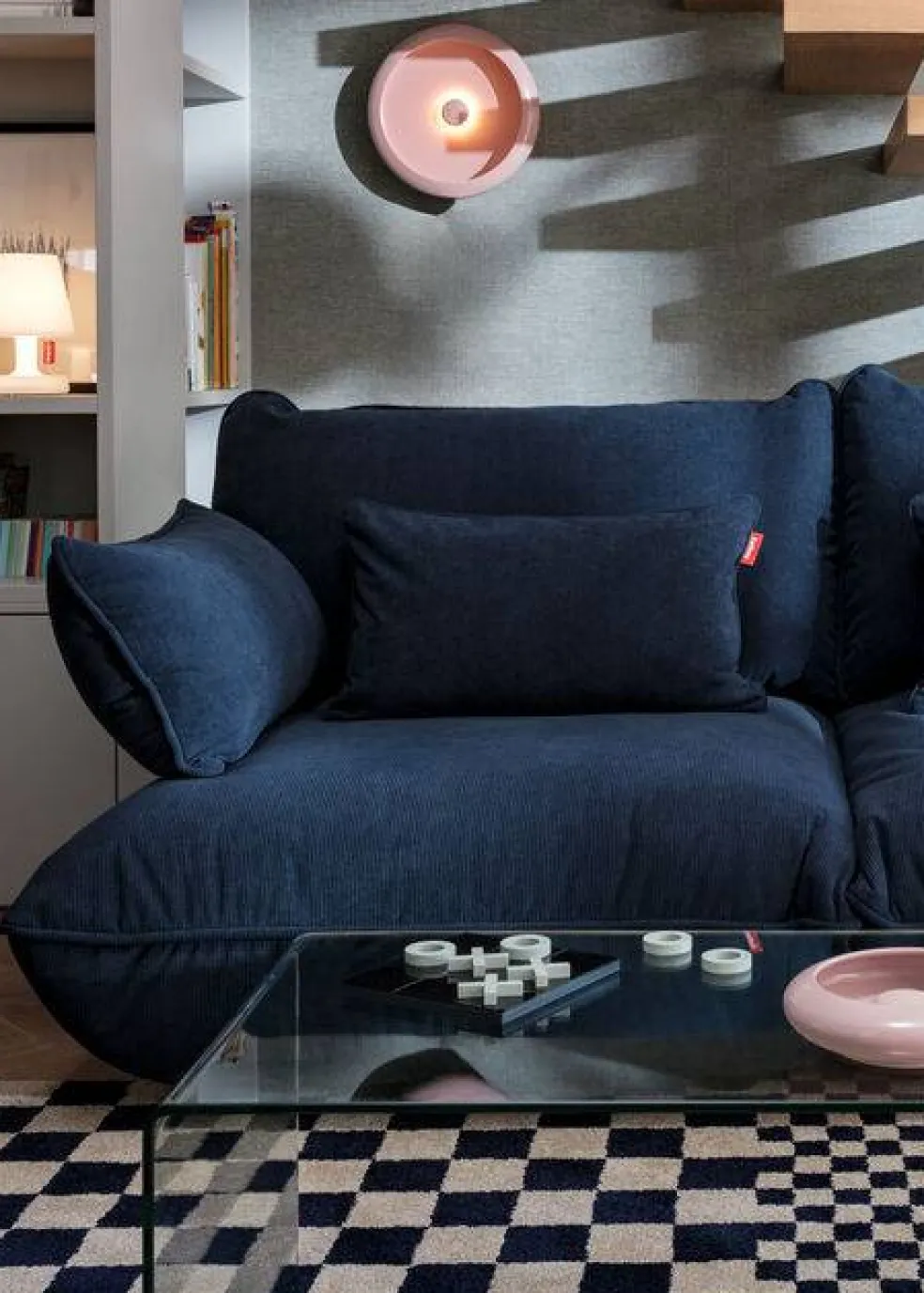 Sumo Seat Cord Recycled Soffa, Deep Blue