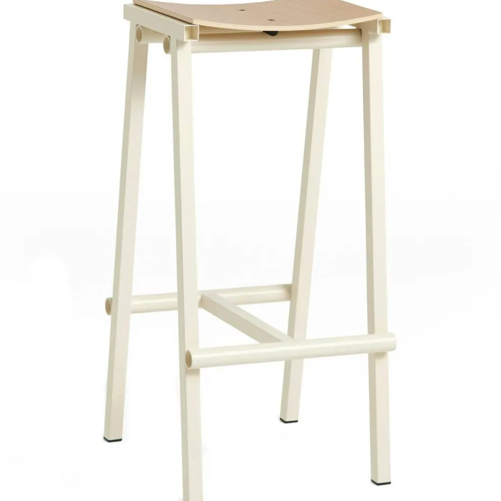 Taburete 8 Barstol 75 cm, Eggshell