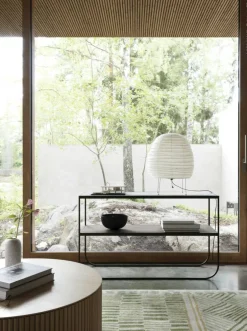 Tati Console 120 Sidobord, Char Grey / Jurakalksten