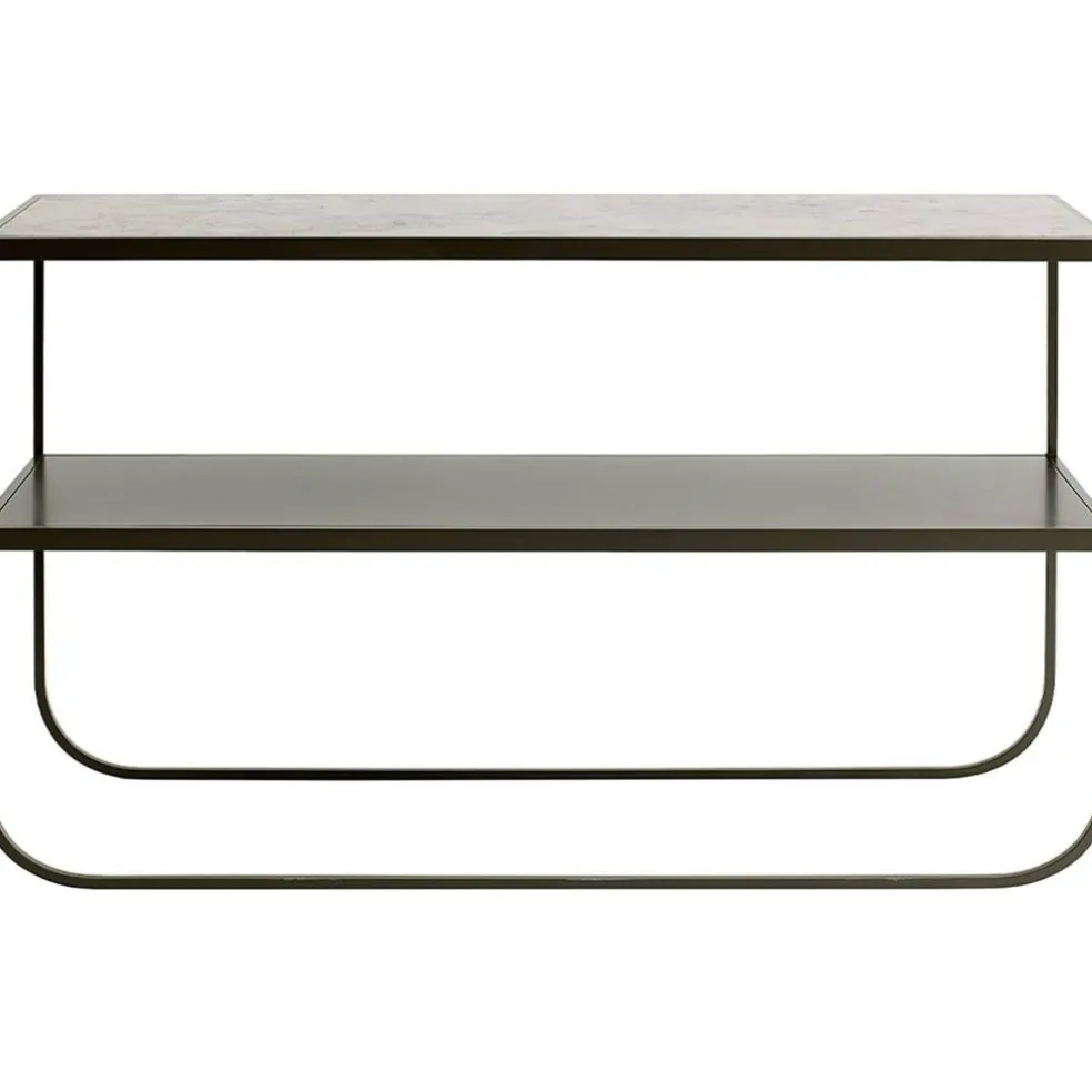 Tati Console 120 Sidobord, Char Grey / Jurakalksten