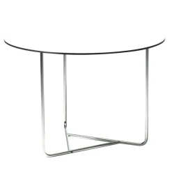Tellus Bord 64cm, Vit/Krom