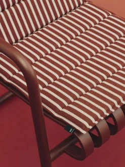 Terrazza Folding Seat Cushion 82x40 cm, Terracotta bold stripe
