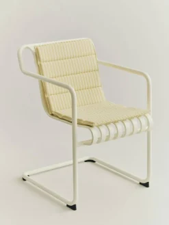 Terrazza Folding Seat Cushion 82x40 cm, Yellow bold stripe