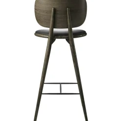 The High Stool Backrest Barstol, Sirka Grålackerad Ek
