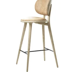 The High Stool Backrest Barstol, Mattlackad Ek