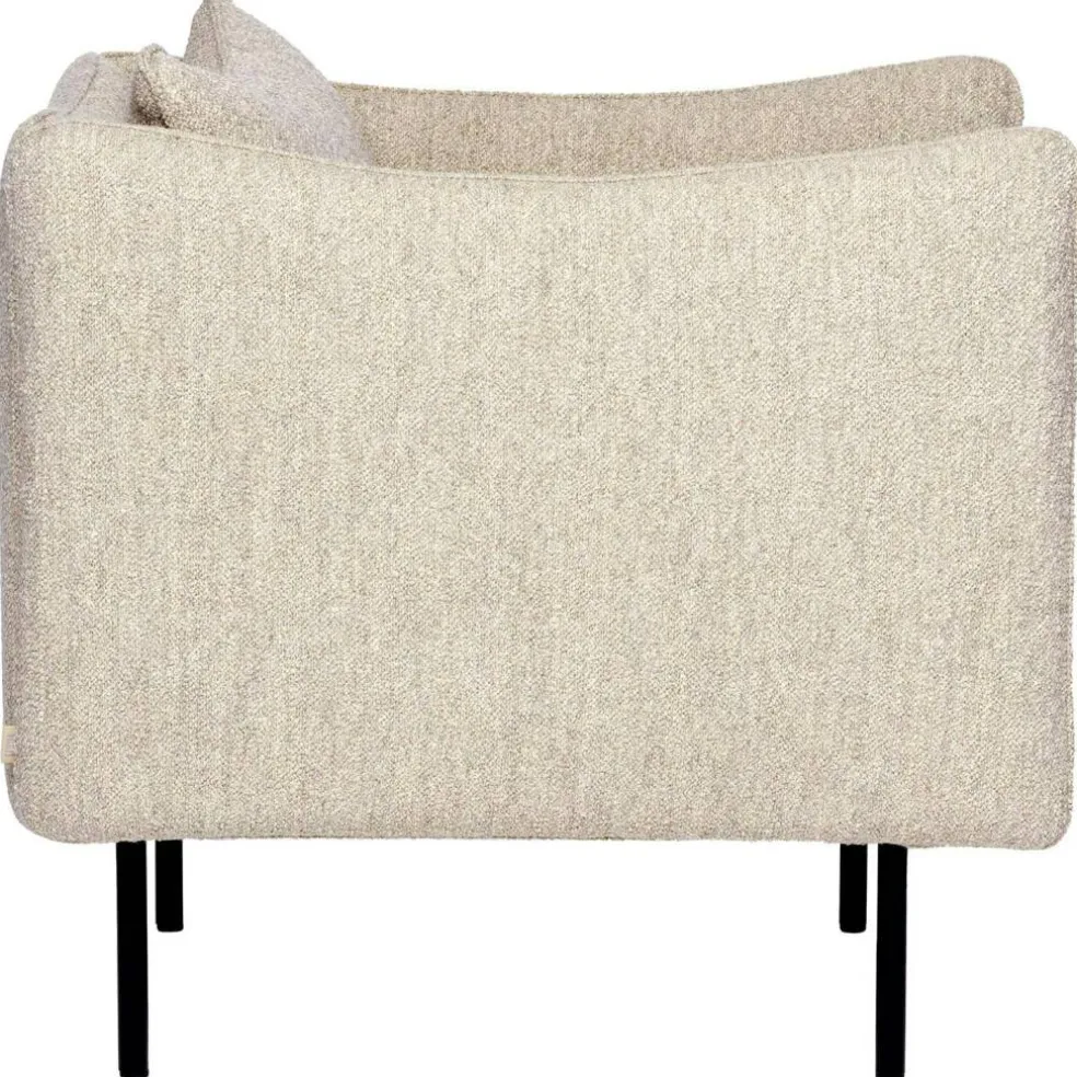 Tiki Fåtölj S W:70 cm, Svarta Ben / Sand