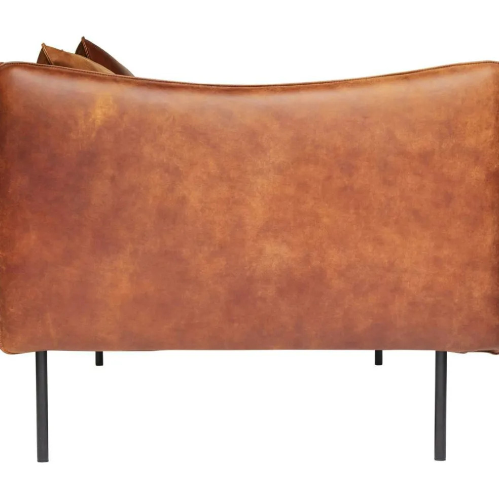 Tiki Fåtölj S W:70 cm, Svarta Ben / Skinn Vintage Rangers
