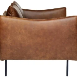 Tiki Soffa 2-Sits, Svarta Ben / Skinn Vintage Rangers