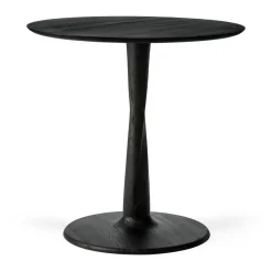 Torsion Bord Ø90x69 cm, Svart Ek