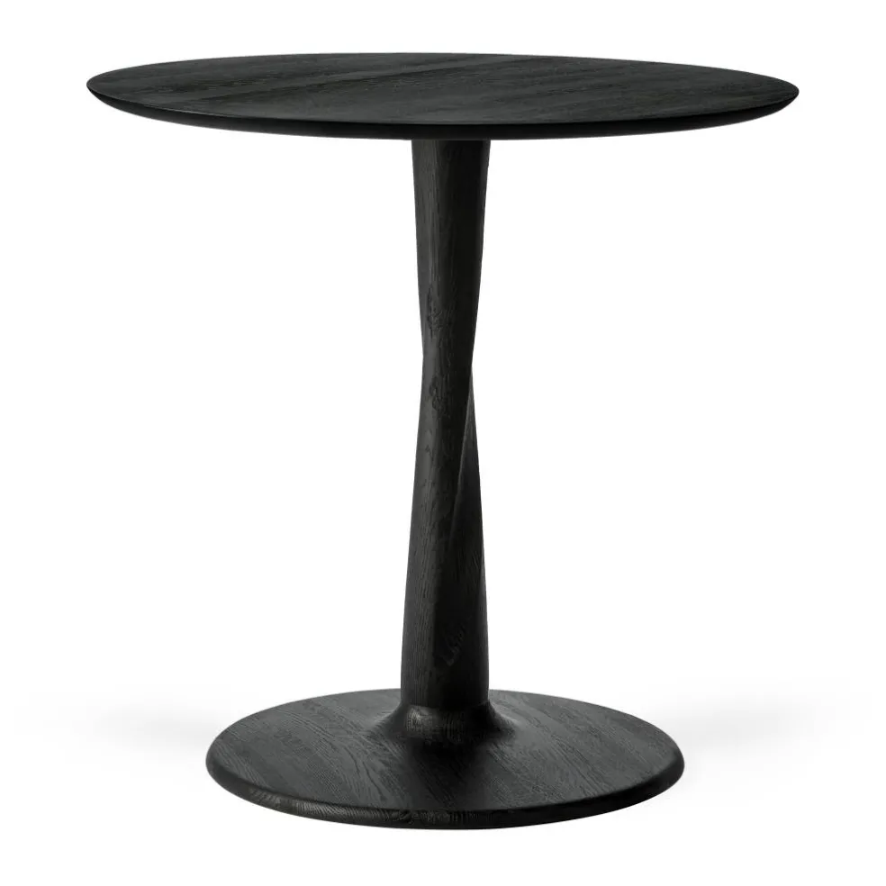 Torsion Bord Ø90x69 cm, Svart Ek