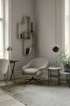 TS Sidobord 40 cm, Svart / Vit Carraramarmor