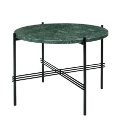 TS Soffbord 55 cm, Svart / Grön Guatemalamarmor