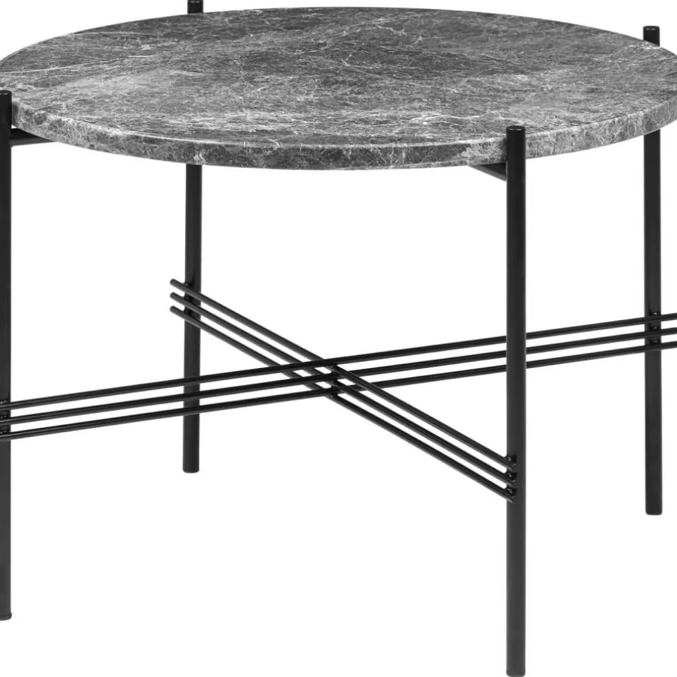 TS Soffbord 55 cm, Svart / Grå Emperadormarmor
