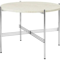 TS Soffbord 55 cm, Svart / Vit Carraramarmor