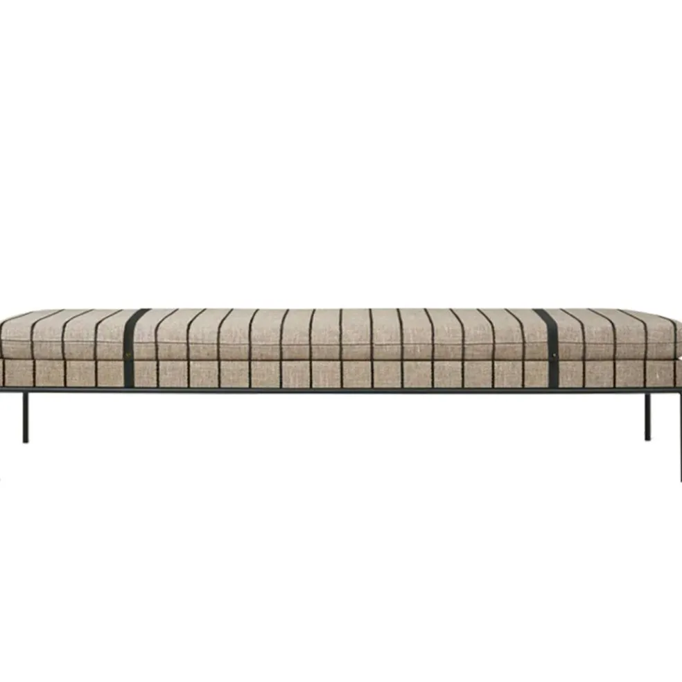 Turn Pasadena Dagbädd, Sand/Svart 80x190 cm