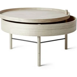 Turning Bord, White Oak ø65 cm