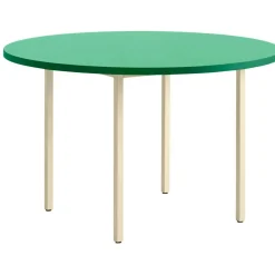 Two-Colour Bord Ø120cm, Ivory / Green Mint