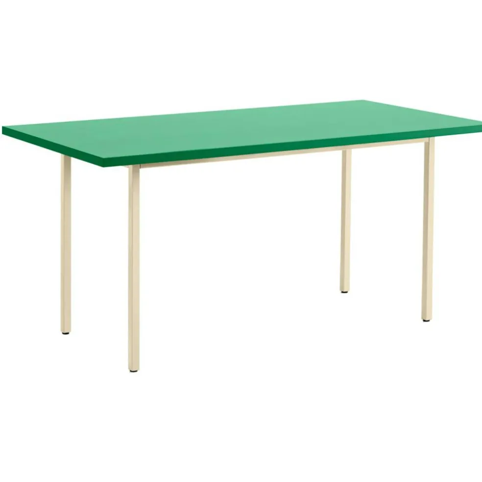 Two-Colour Bord, Ivory 160x82 cm, Ivory / Green Mint