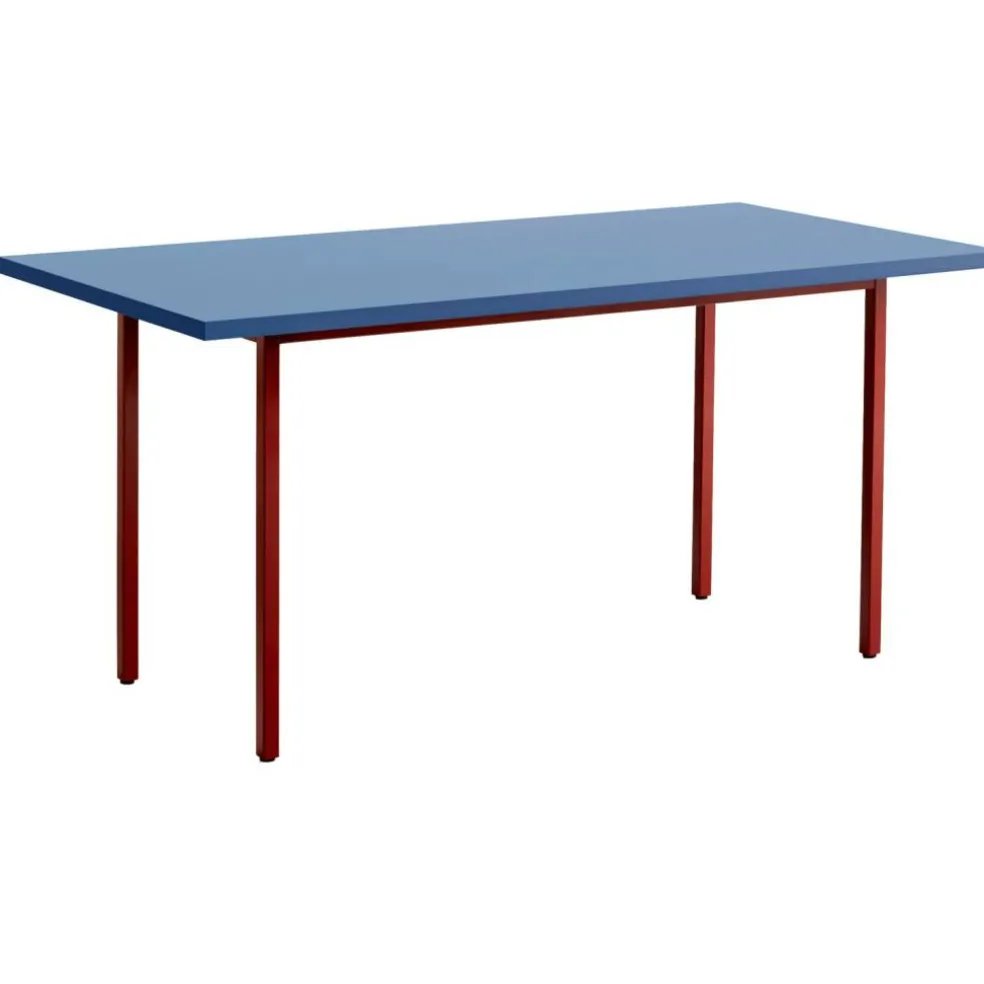 Two-Colour Bord 160x82 cm, Vinröd / Blå