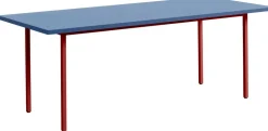 Two-Colour Bord 200x90 cm, Vinröd / Blå