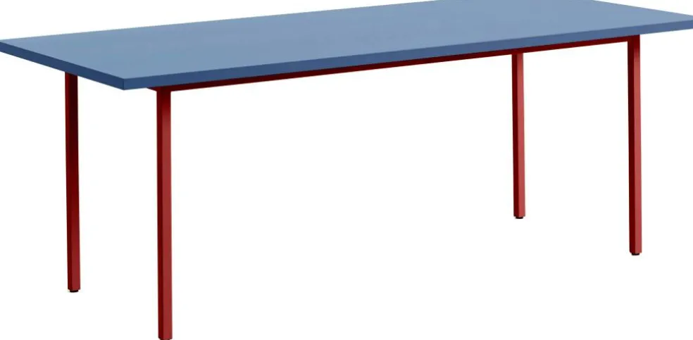 Two-Colour Bord 200x90 cm, Vinröd / Blå