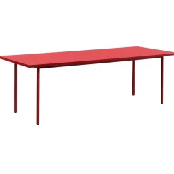 TwoColour Bord 240x90 cm, Vinröd / Röd