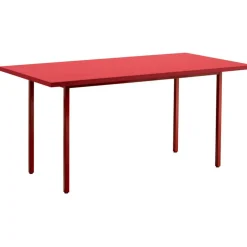 Two-Colour Bord 160x82 cm, Vinröd / Röd