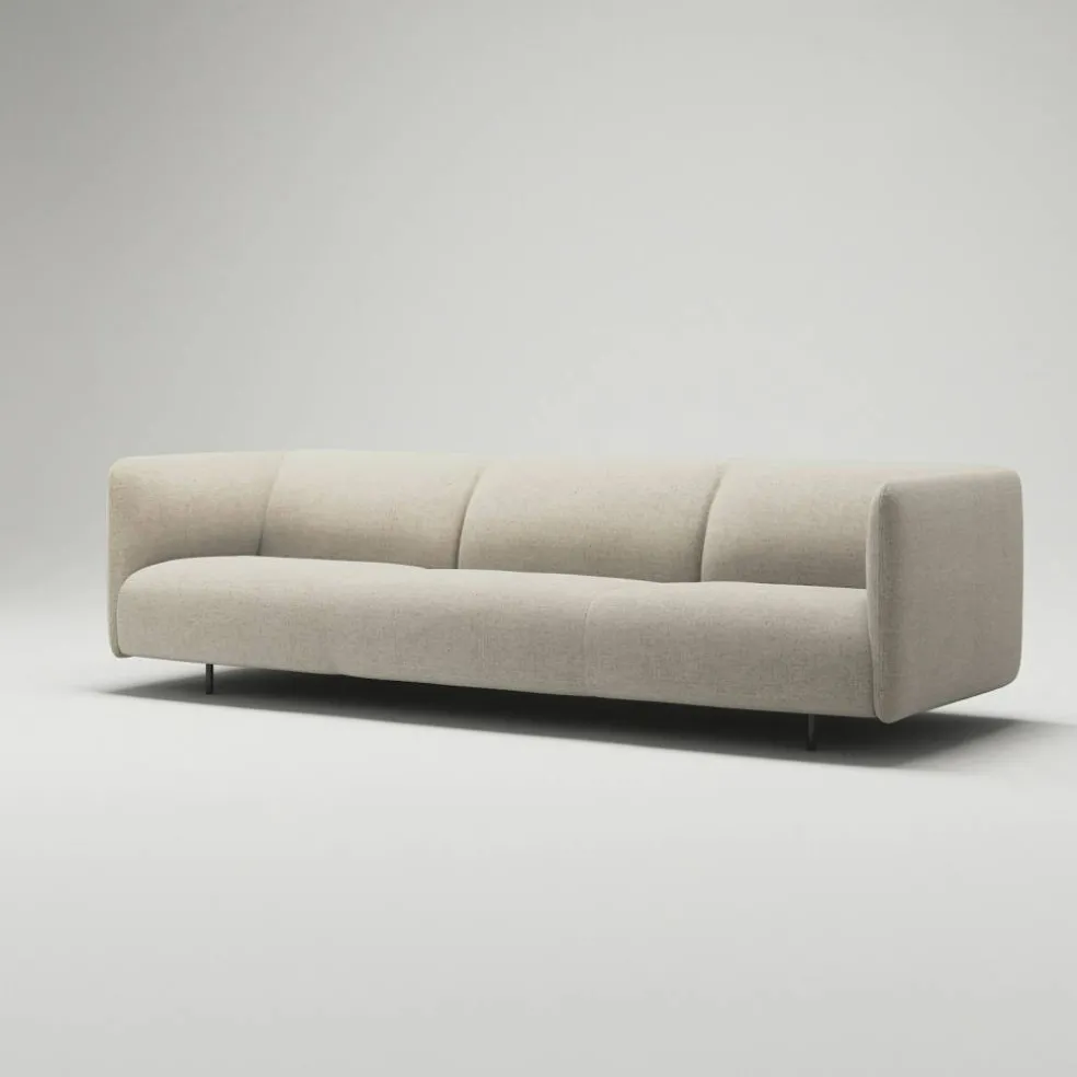 Urban 3,5-Sitssoffa Paneltyg, Beige Breeze / Läder