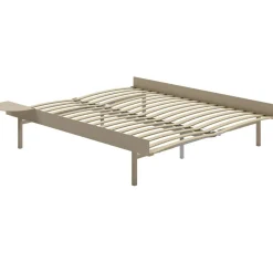 Utdragbar Säng Med Ribbor 90-180 cm, Sand
