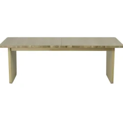 Vaud Matbord 90x220/320 cm, Ljus Lackerad Ek
