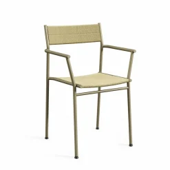 Vev Matstol Med Armstöd Grey Beige/Natural